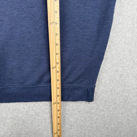Peter Millar Sweater Mens Large Blue Performance Quarter Zip Golf Roark Logo - Picture 10 of 11